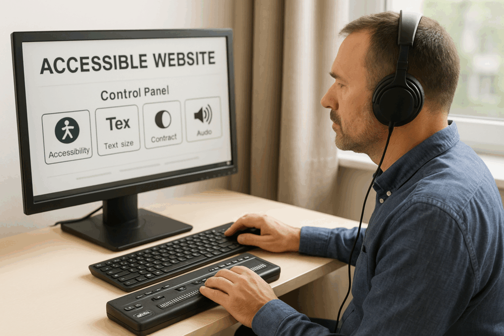 Barrierefreies Interface und Braille-Display