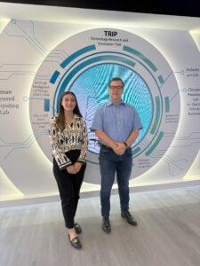 Dr. Fadwa Dababneh, TRIP director with Oliver Gebert