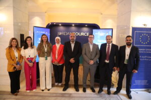 Ahmad Hanandeh mit Jordan Source Team beim EU-JO Business Forum